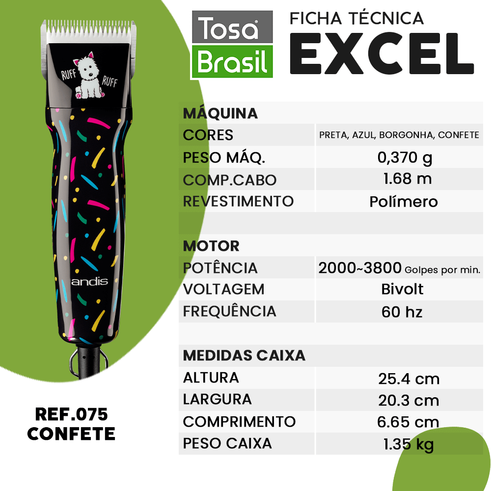 Lâmina Excel Confete